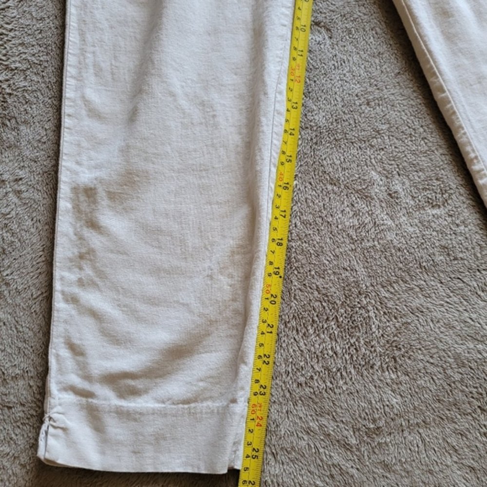 My Style high rise tie front linen blend pants size medium - Picture 7 of 10
